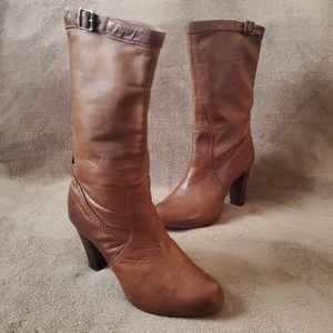 FRYE Brown Leather Boots